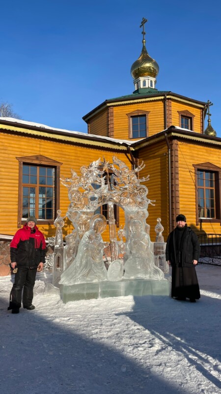 На подворье Свято-Троицкого епархиального монастыря в городе Белогорске