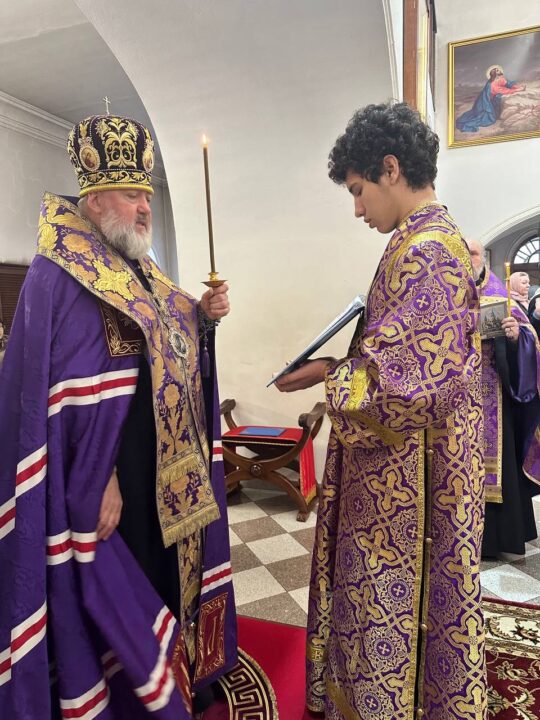 Архиепископ Лукиан совершил молебен с акафистом Божией Матери у Ее чудотворной Албазинской иконы в Благовещенском кафедральном соборе